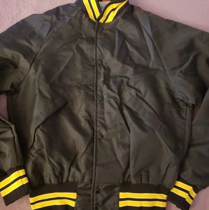 Mens Vtg Wyoming Satin Jacket Pla Jac Sz S